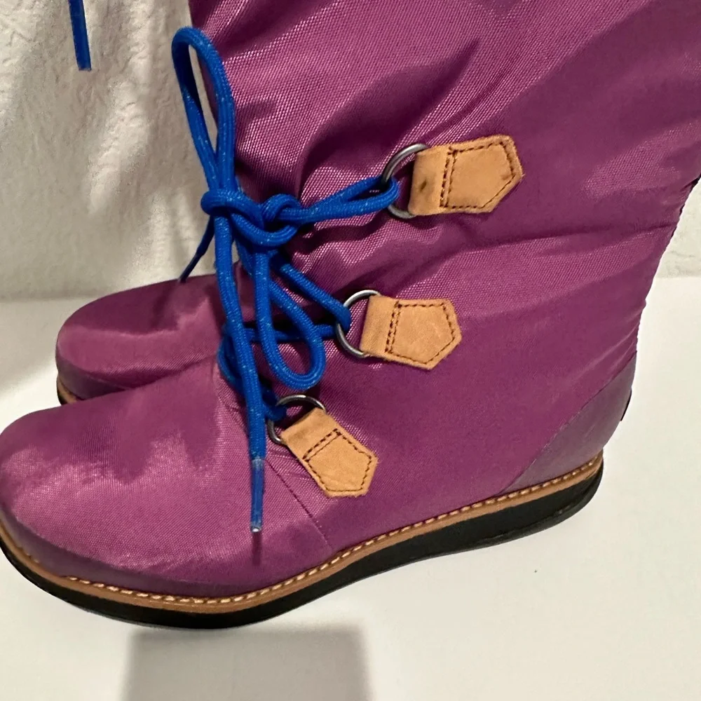 Sorel Damen Retro ‘88 Purple Waterproof Tall Rain Boot Size 5.5 Style NL1708-505